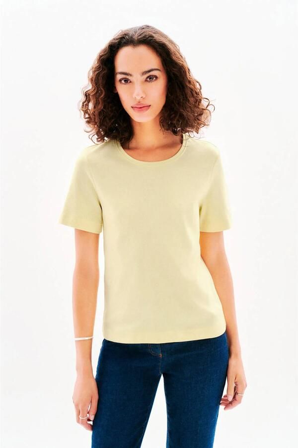 Caroll T-shirt lichtgeel