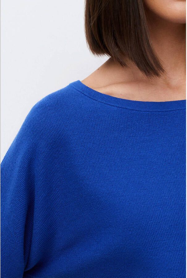 Caroll top blauw fijn gebreid - Foto 2
