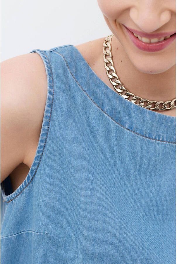 Caroll top light blue denim - Foto 2