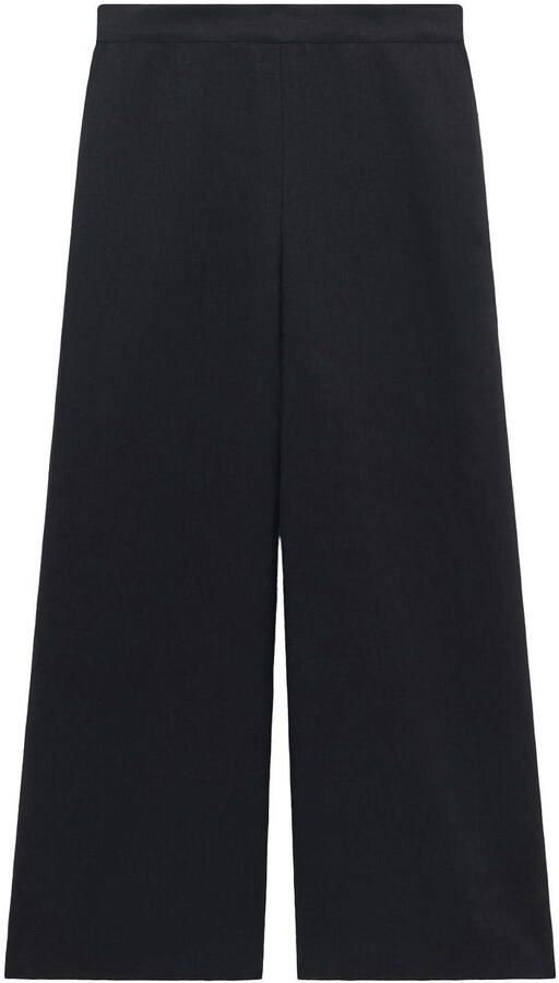 Caroll wide leg high waist casual broek met linnen - Foto 3