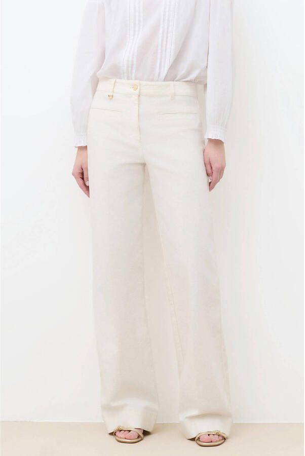 Caroll wide leg jeans ecru