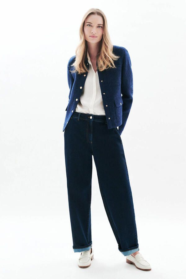 Caroll wollen jasje donkerblauw - Foto 2