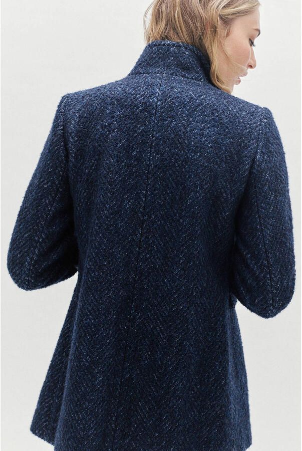 Caroll wollen manteljas donkerblauw - Foto 2