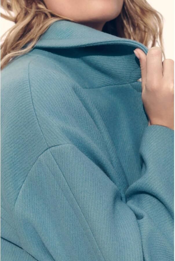Caroll wollen wintermantel blauw - Foto 2