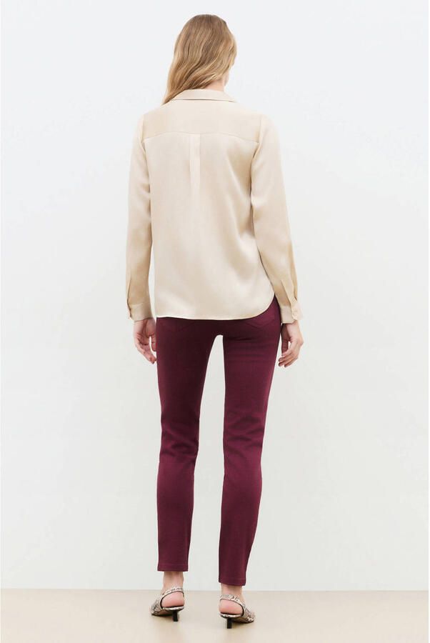 Caroll zijden blouse zand - Foto 2