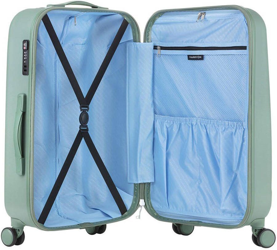 CarryOn trolley Skyhopper 55 cm. groen - Foto 2
