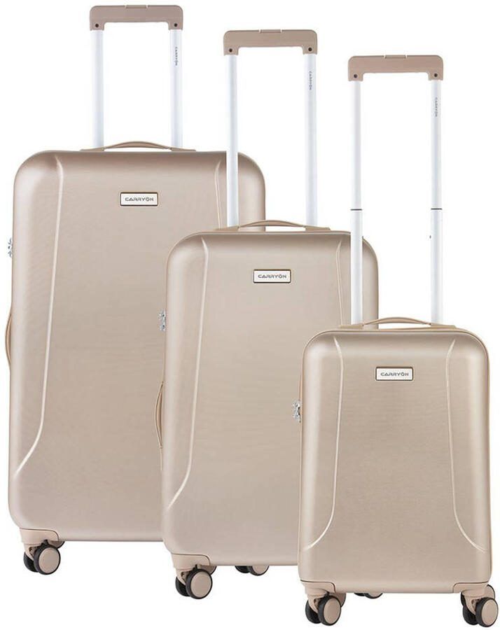 CarryOn trolleyset Skyhopper 3 stuks champagne