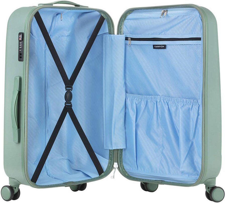 CarryOn trolleyset Skyhopper 3 stuks olijfgroen - Foto 2