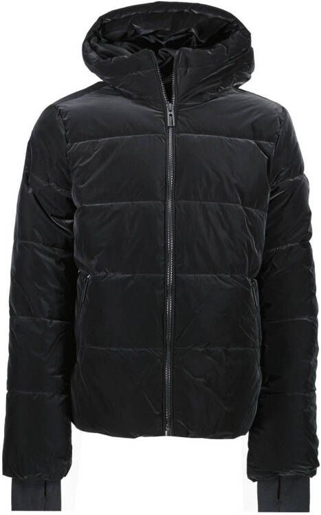 Cars gewatteerde winterjas NAVI zwart Meisjes Polyester Capuchon Effen 128