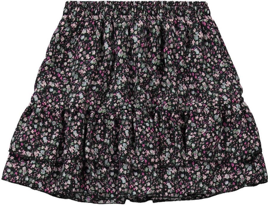 Cars a-lijn rok zwart Meisjes Polyester Bloemen 140