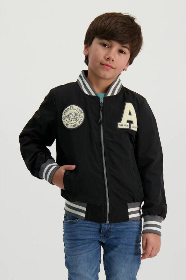 Cars baseball jacket JUSTIN met logo zwart wit Jas Jongens Nylon Opstaande kraag 152 - Foto 2