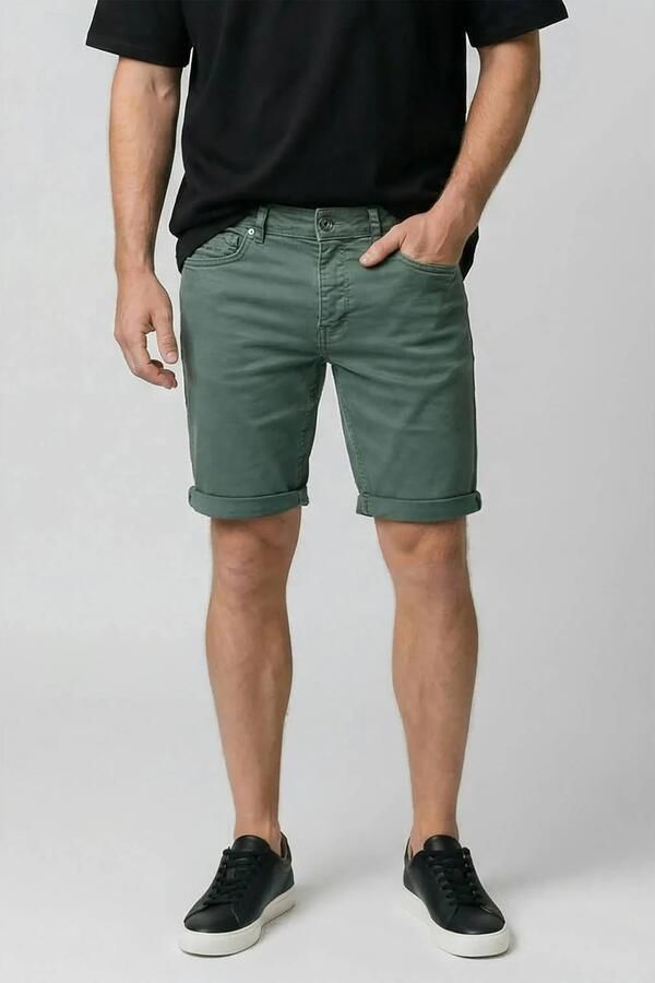 Cars BLACKER denim slim short groen