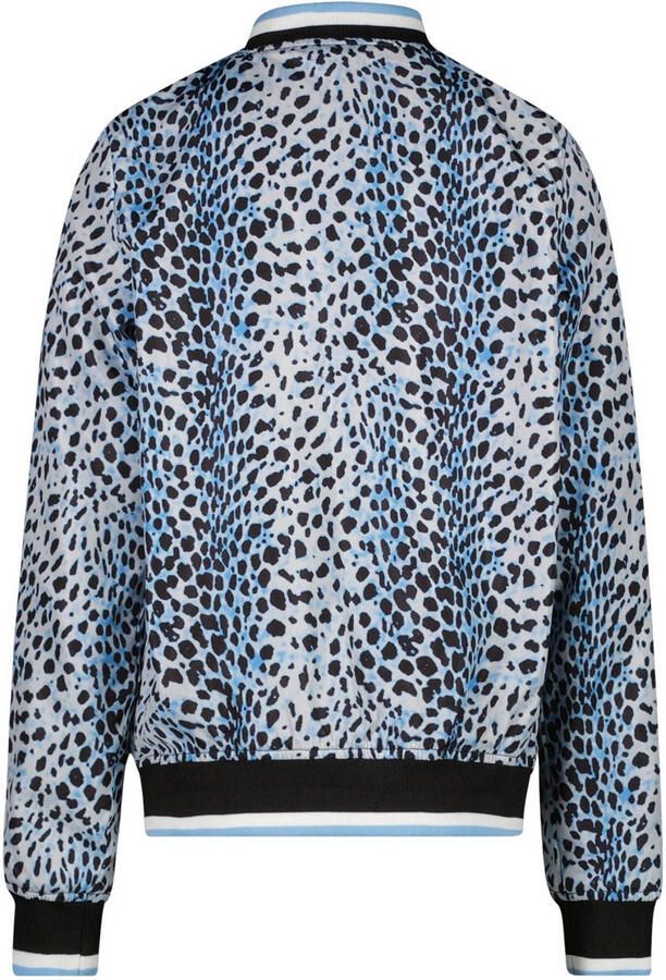 Cars bomberjack zomer ZHURI met dierenprint blauw zwart Jas Meisjes Polyester Opstaande kraag 092