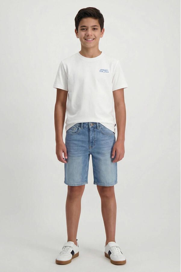 Cars Jeans straight fit short met logopatch