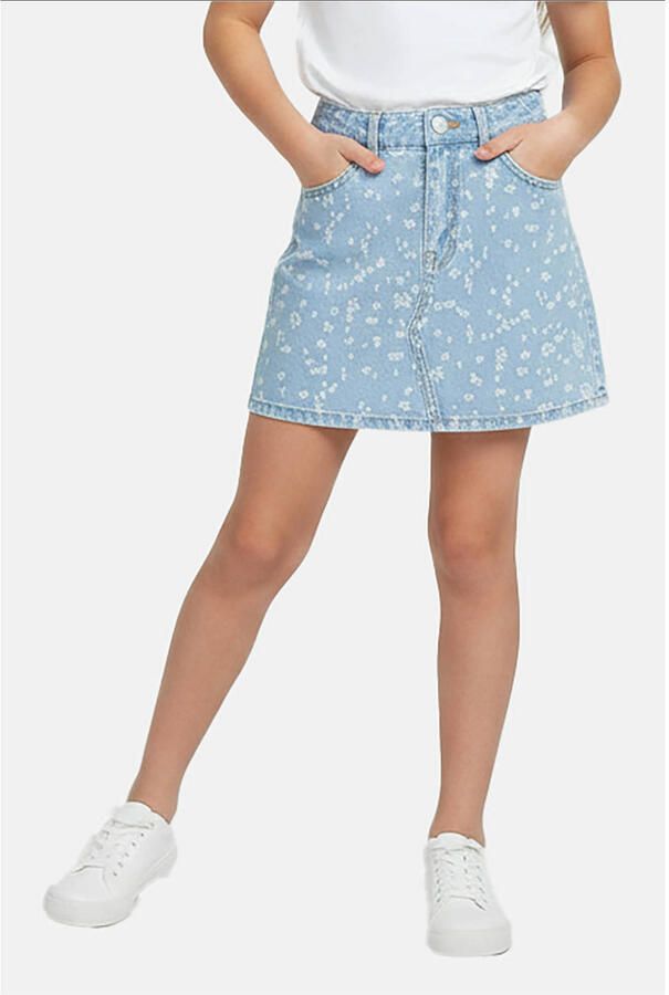 Cars denim spijkerrok light blue denim