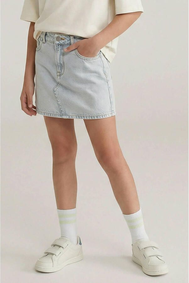 Cars denim spijkerrok light blue denim