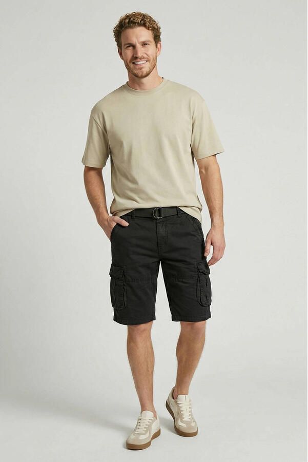Cars regular fit cargo short DURRAS zwart - Foto 2