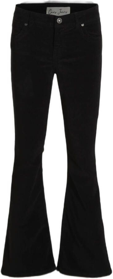 Cars fluwelen flared broek MICHELLE zwart Meisjes Fluweel Effen 122