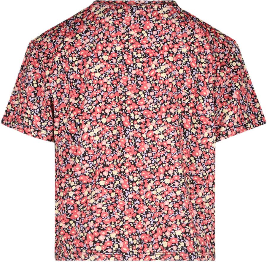 Cars gebloemd T-shirt Alia rood multi Meisjes Viscose Ronde hals Bloemen 140 - Foto 2