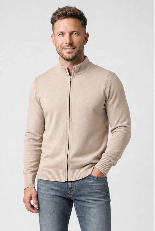 Cars gebreid vest beige