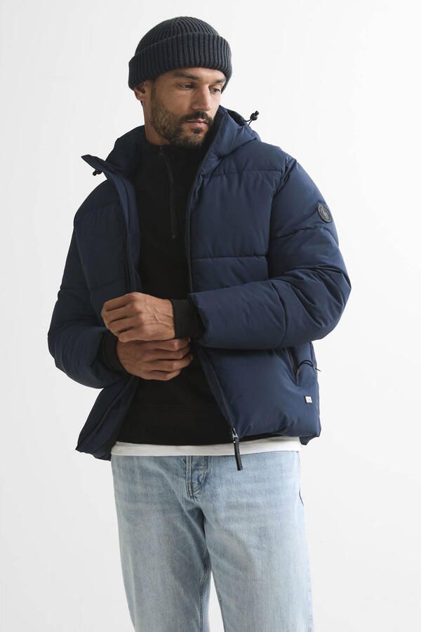 Cars gewatteerde jas donkerblauw - Foto 2