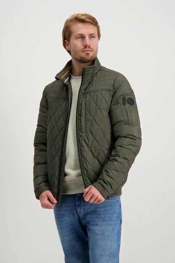 Cars gewatteerde jas olijfgroen - Foto 3