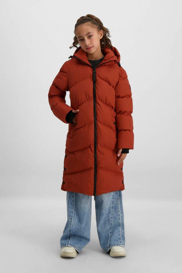 Cars gewatteerde jas winter donker oranje - Foto 3