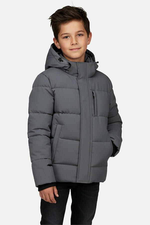 Cars gewatteerde winterjas antraciet Grijs Jongens Polyester Capuchon - Foto 2