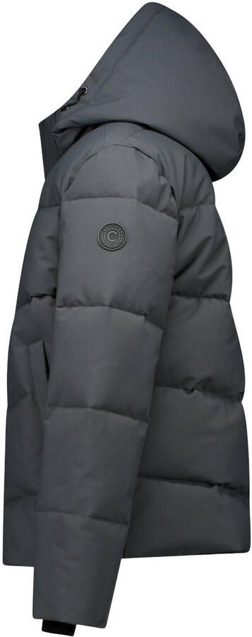 Cars gewatteerde winterjas antraciet Grijs Jongens Polyester Capuchon