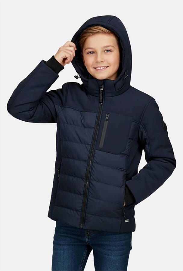 Cars gewatteerde winterjas marineblauw