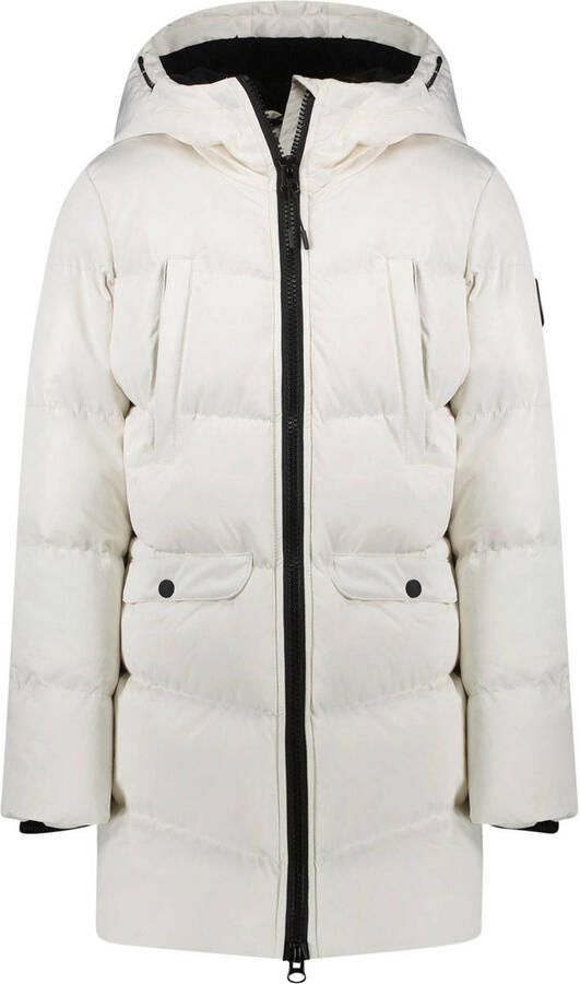 Cars gewatteerde winterjas YLIE wit Meisjes Polyester Capuchon Effen 128 - Foto 3