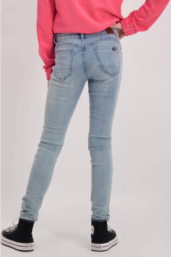 Cars high waist skinny jeans Amazing bleached used Blauw Meisjes Stretchdenim 134 - Foto 2