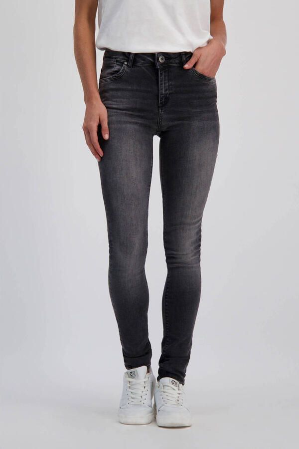 Cars high waist skinny jeans Nancy zwart