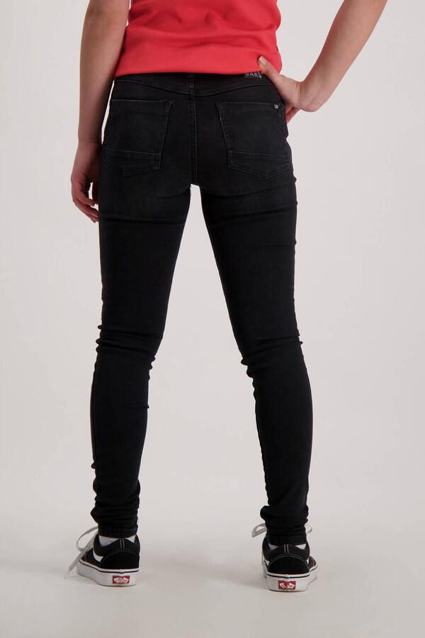 Cars high waist skinny jeans Ophelia black used Zwart Meisjes Stretchdenim 104 - Foto 2