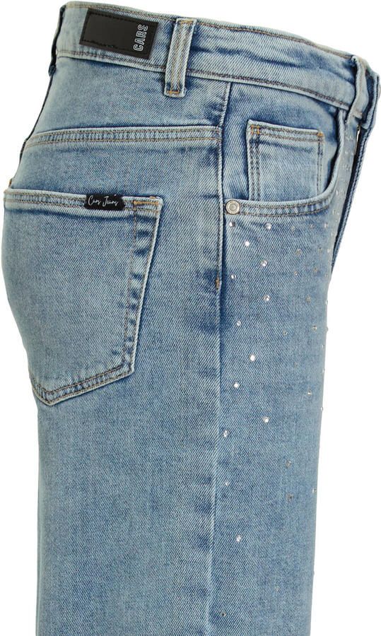 Cars high waist straight leg jeans YARA met all over print rhinestone blue - Foto 3