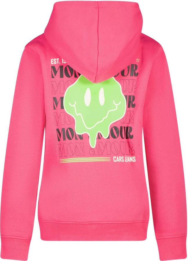 Cars hoodie LORY met backprint zoetroze Sweater Backprint 116