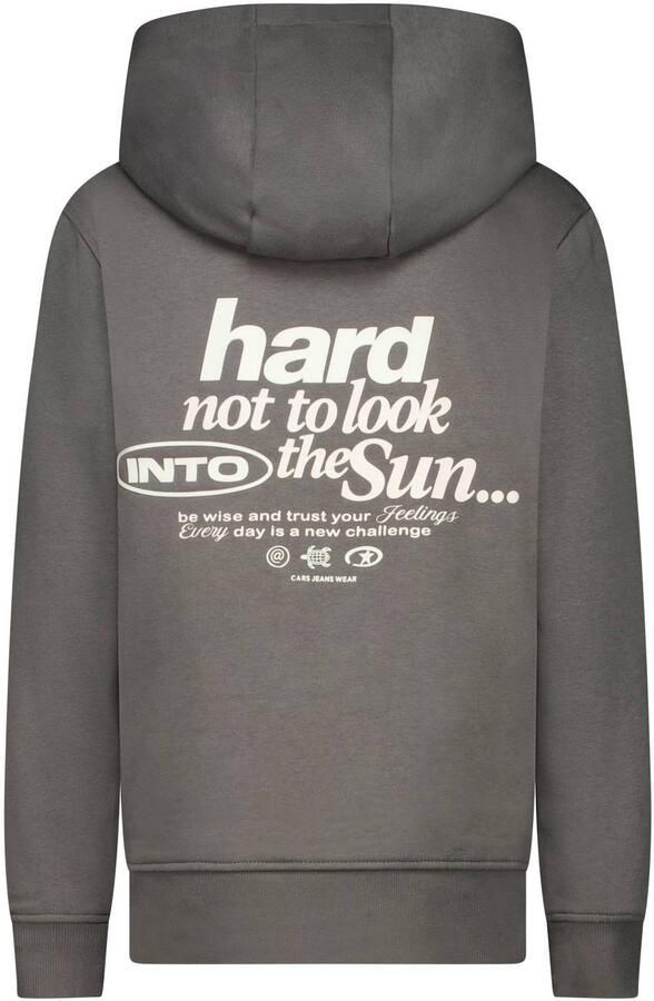 Cars hoodie met backprint antraciet Sweater Grijs Backprint - Foto 2