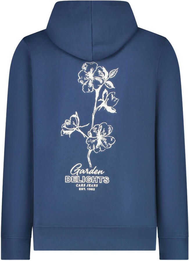 Cars hoodie met backprint donkerblauw