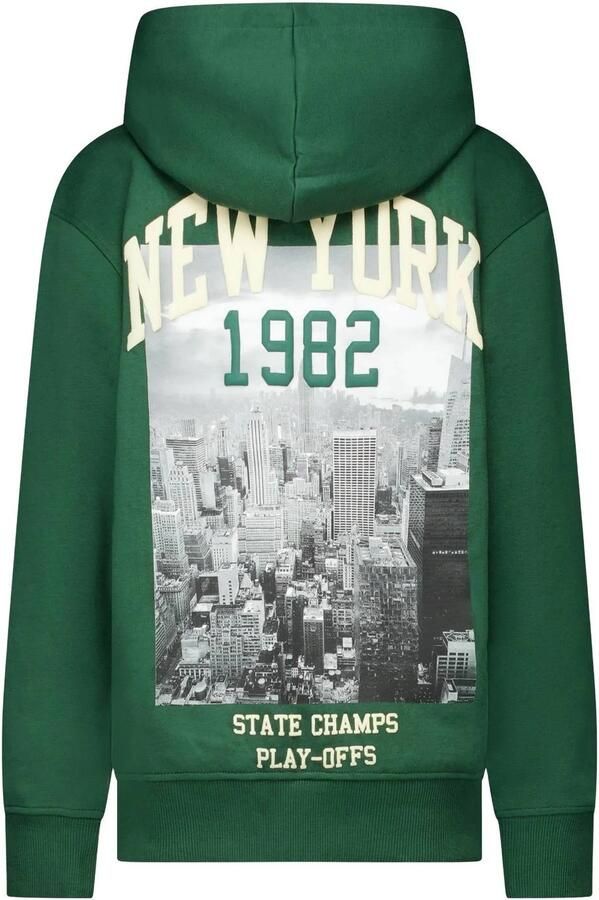 Cars hoodie met backprint donkergroen - Foto 2