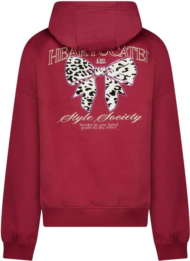 Cars hoodie met backprint donkerrood Sweater Backprint - Foto 2
