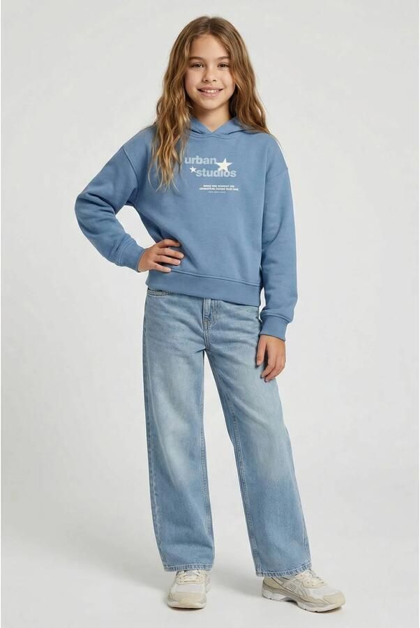 Cars hoodie met backprint lichtblauw Sweater Backprint