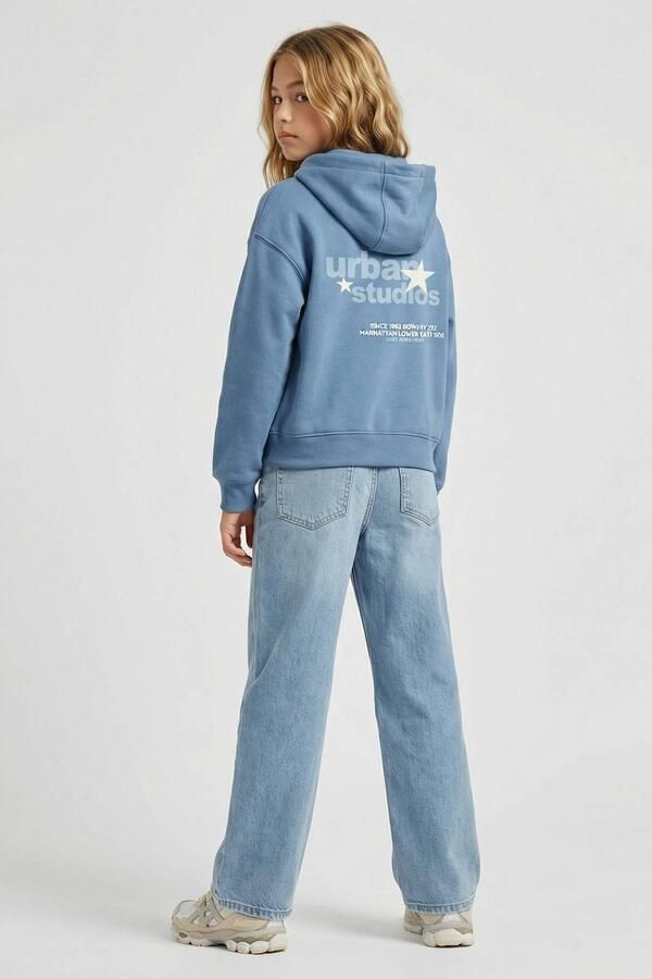 Cars hoodie met backprint lichtblauw Sweater Backprint - Foto 3