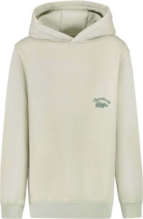 Cars hoodie met backprint lichtgrijs