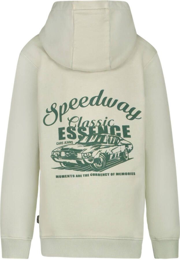 Cars hoodie met backprint lichtgrijs - Foto 3