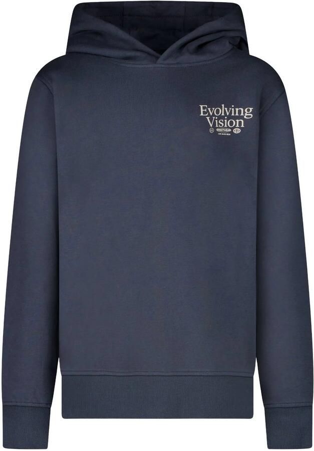 Cars hoodie met backprint marineblauw