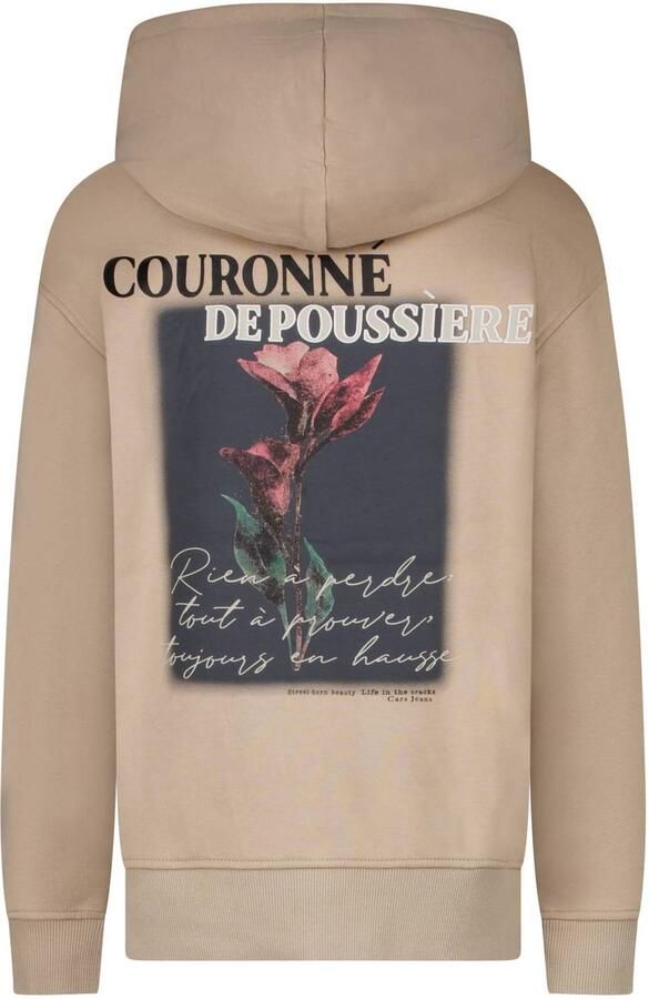 Cars hoodie met backprint zand Sweater Beige Backprint - Foto 2