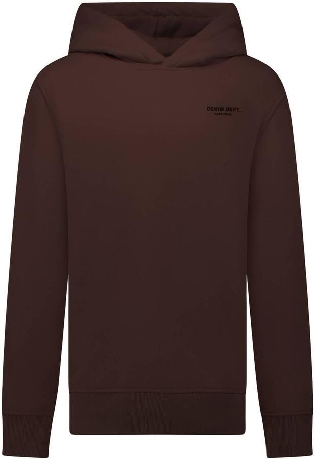 Cars hoodie met logo bruin Sweater Logo
