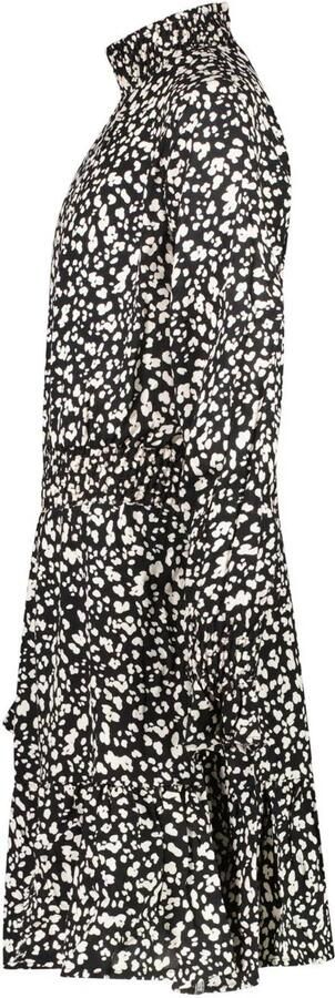 Cars jurk FLYAN met all over print zwart wit Meisjes Viscose Klassieke kraag 116 - Foto 2