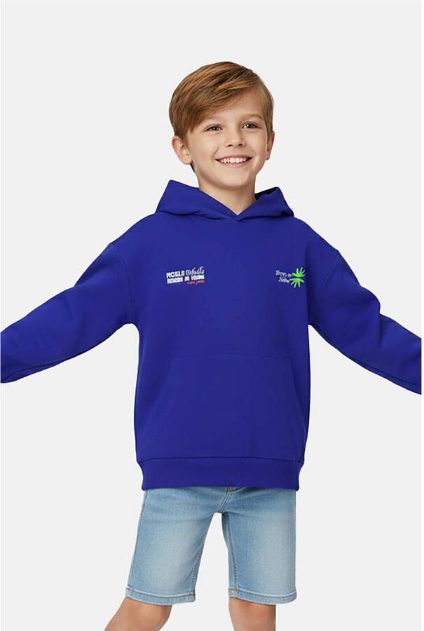 Cars Little hoodie met backprint blauw