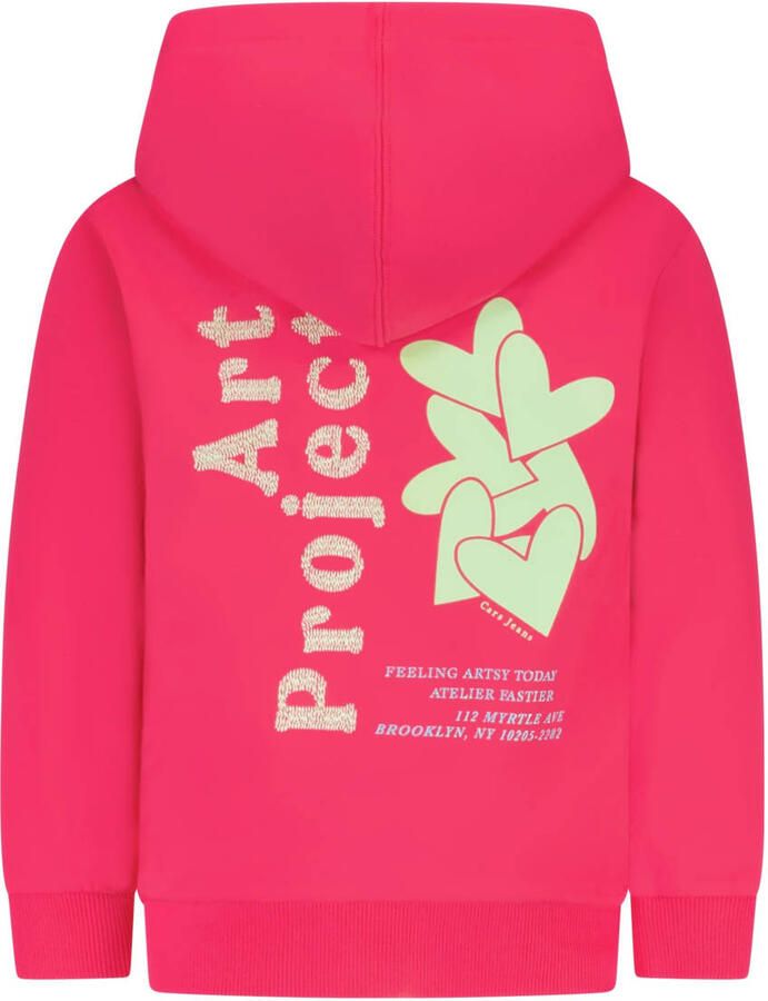 Cars Little hoodie met backprint fuchsia - Foto 3